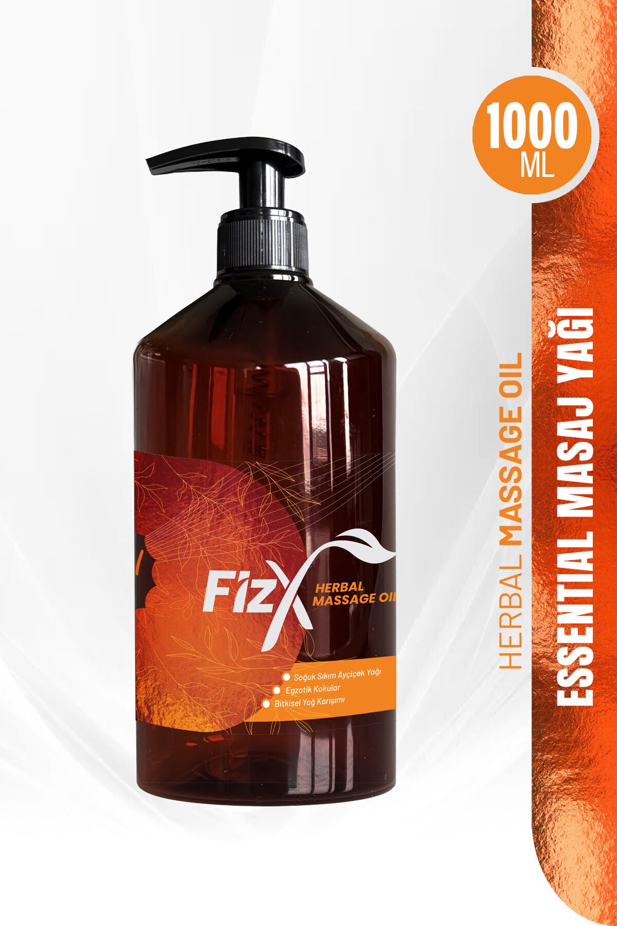 fizX Essential Profesyonel Bitkisel Masaj Yağı 1000ml