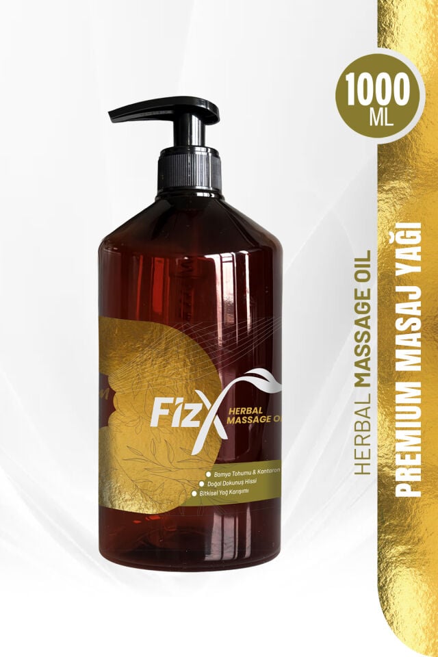 FizX Premium Profesyonel Bitkisel Masaj Yağı 1000 ml