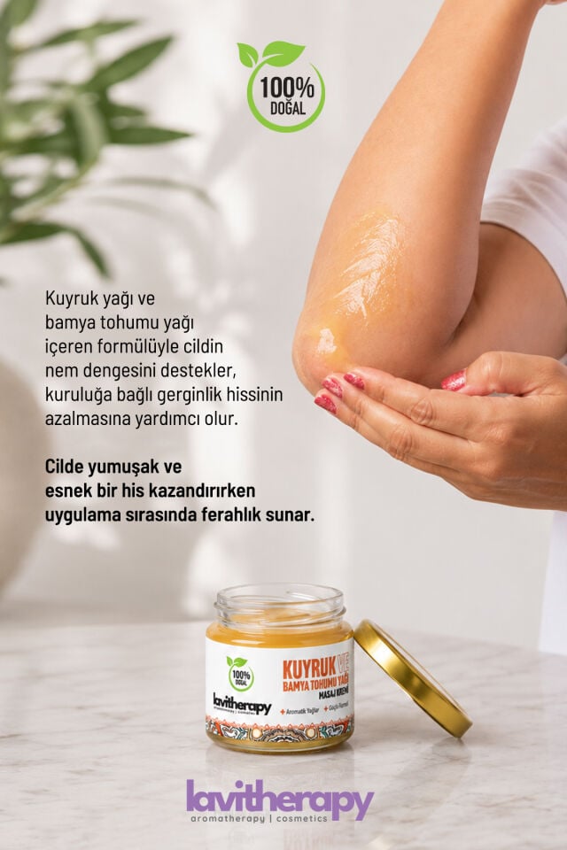 Kuyruk Yağı & Bamya Tohumu Yağı Masaj Kremi 100 ml