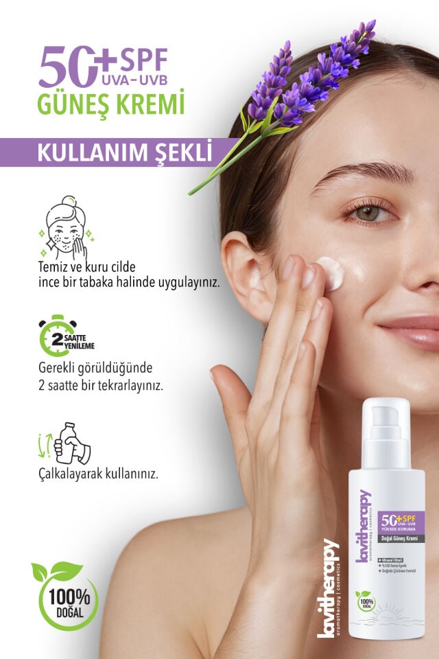 Mineral Filtreli Spf 50+ Doğal Güneş Kremi