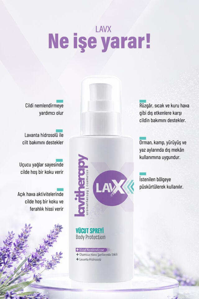 lavX Doğal Esintili Vücut Spreyi