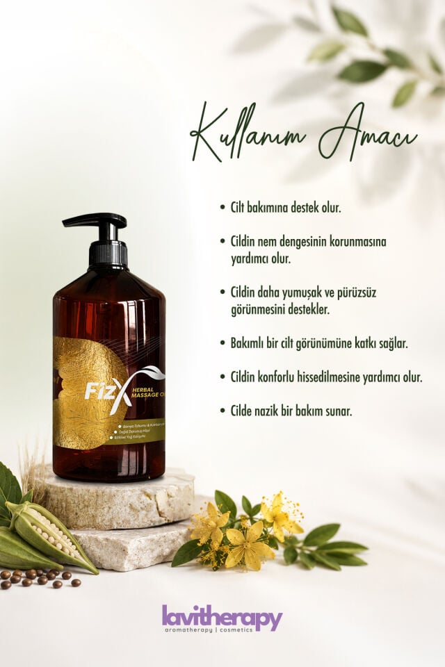 FizX Premium Profesyonel Bitkisel Masaj Yağı 250 Ml
