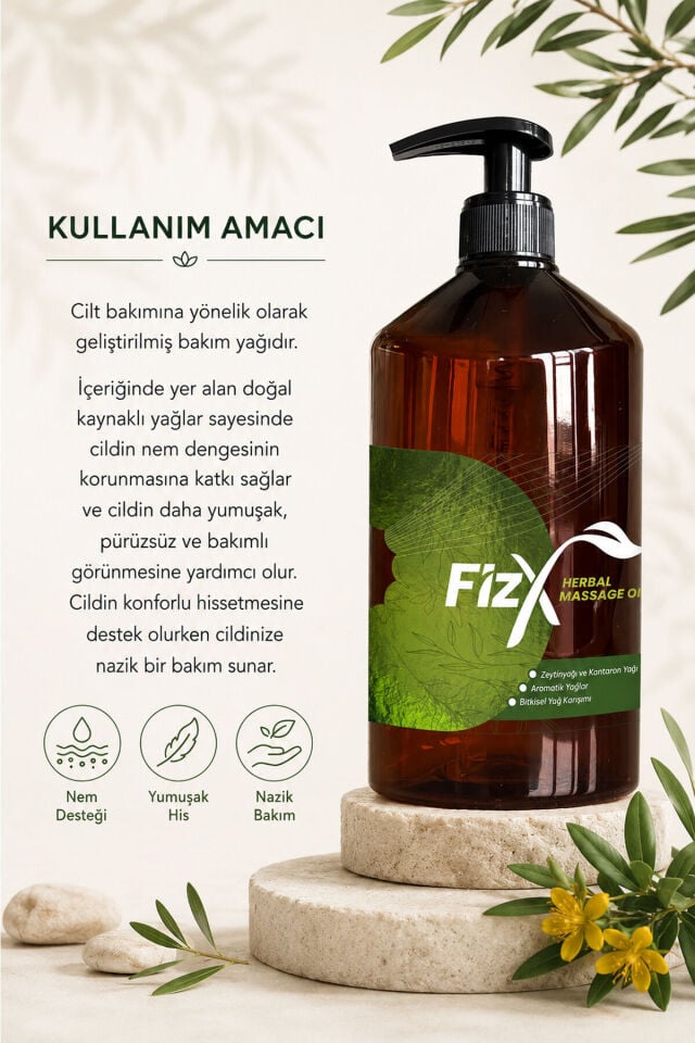 fizX PRO Profesyonel Bitkisel Masaj Yağı 250 Ml